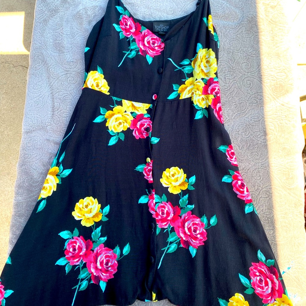 Flower mini summer dress